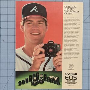 Vintage Print Ad 1988 Canon Dale Murphy